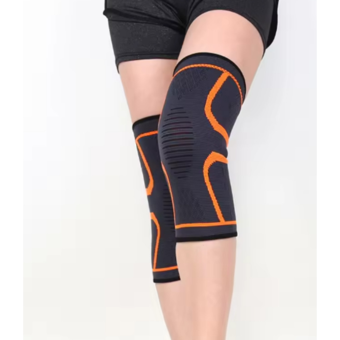 Knee Brace Compression Sleeve Hinged Joint Support Open Patella Stabilizer Wrap