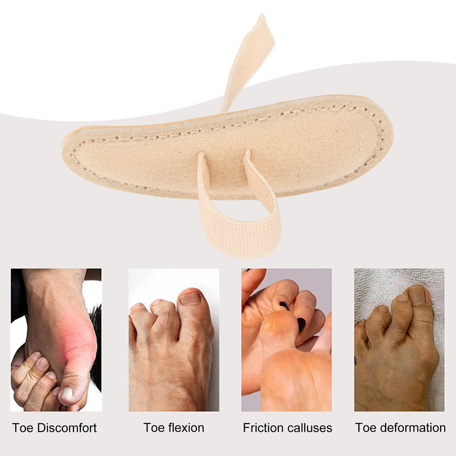 Hammer Toe Cushion Toe Buttress Pad Adjustable for Foot Correction