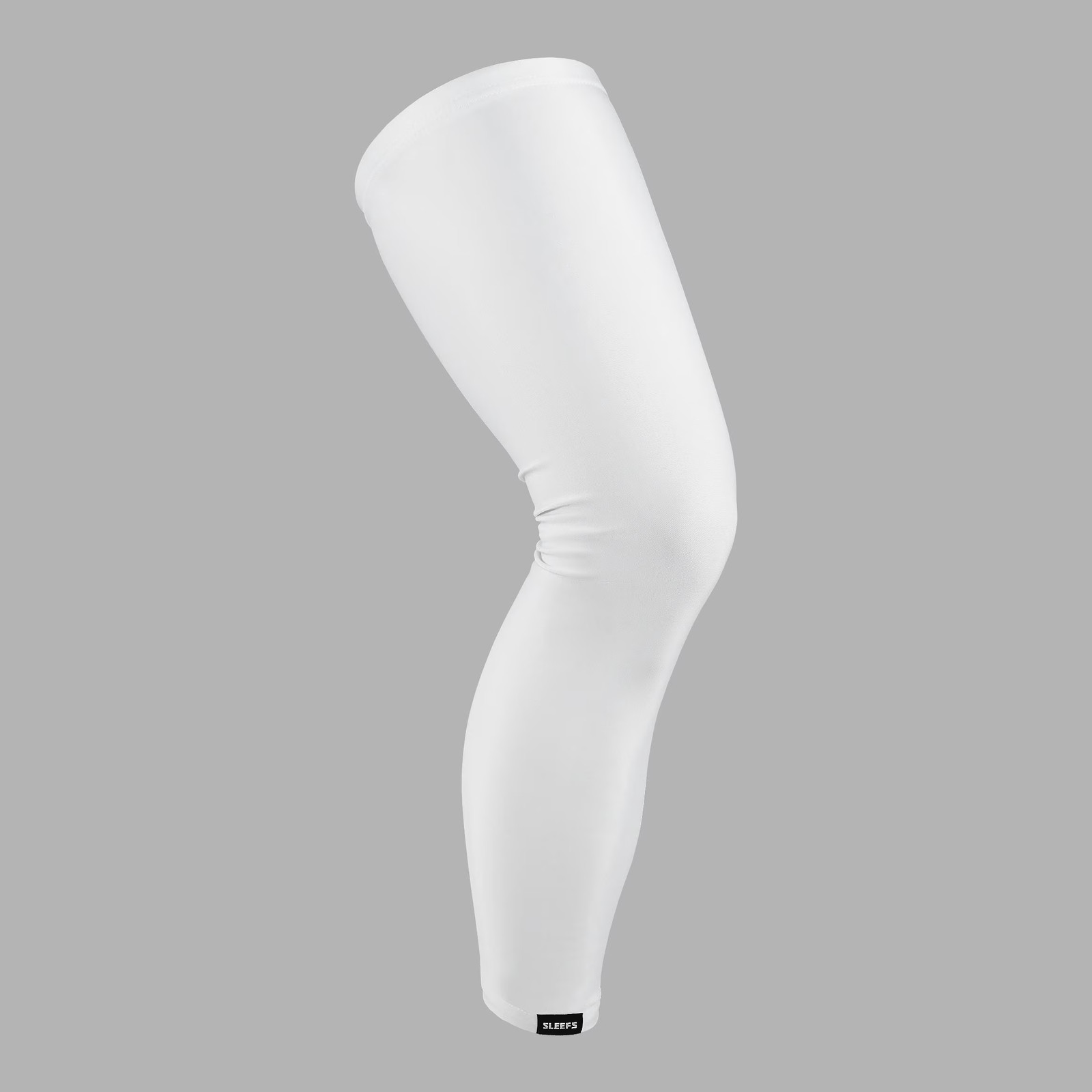 Compression Leg Sleeve for Athletes, White, Single Pack
