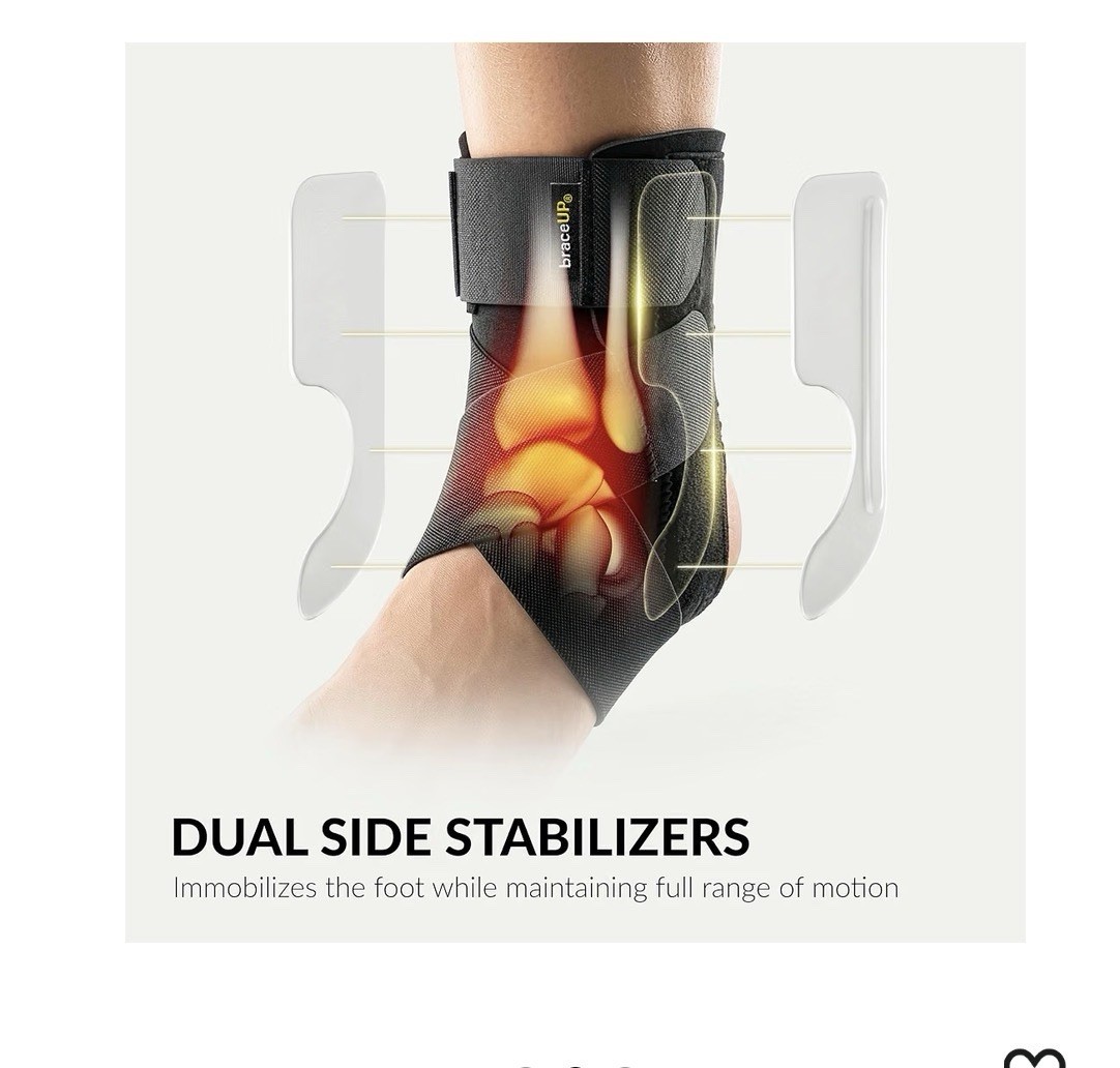 BraceUP Ankle Brace – Relieve Pain, Enhance Stability for Foot Pain, Sprained