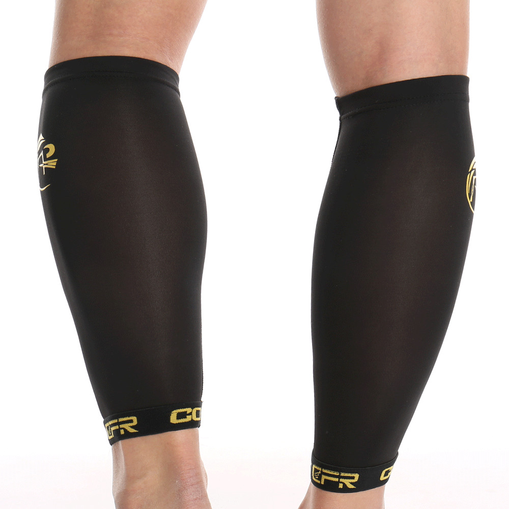 Copper Compression Calf Leg Support Brace Socks Sport Shin Splint Varicose Vein
