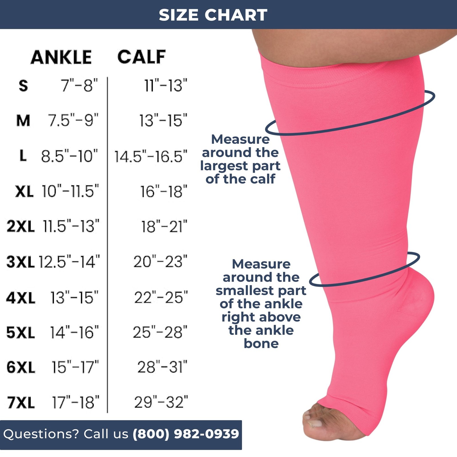 Mojo Toeless Compression Socks 20-30 mmHg Open Toe Support for Women Men