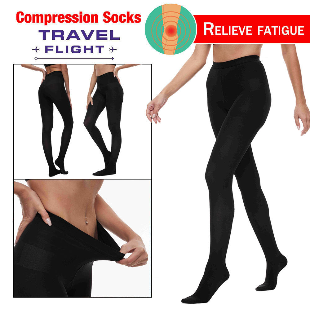 Close Toe Pantyhose Compression Stockings Helps Improve Circulation Provides