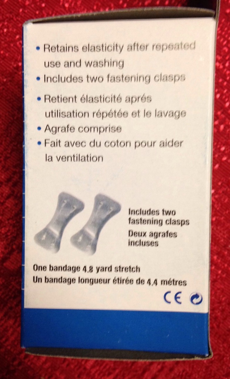 Assured ELASTIC BANDAGE SOFT 3 INCHES 5.4 YARDS BRAND NEW With 2 Clasp