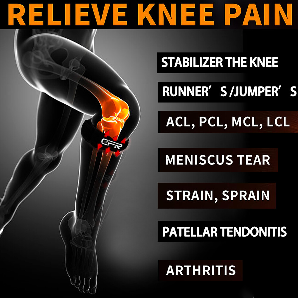 Knee Support Compression Patella Stabilizer Strap Brace Men Women Running Sports