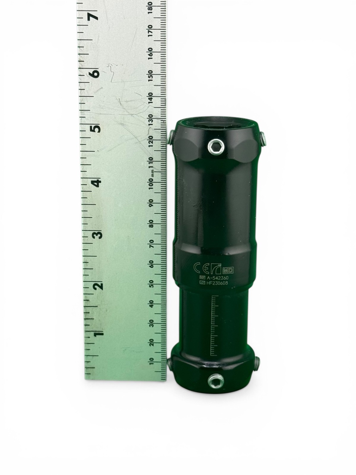 Ossur adjustable height prosthetic pylon. A-542360. Component adapter