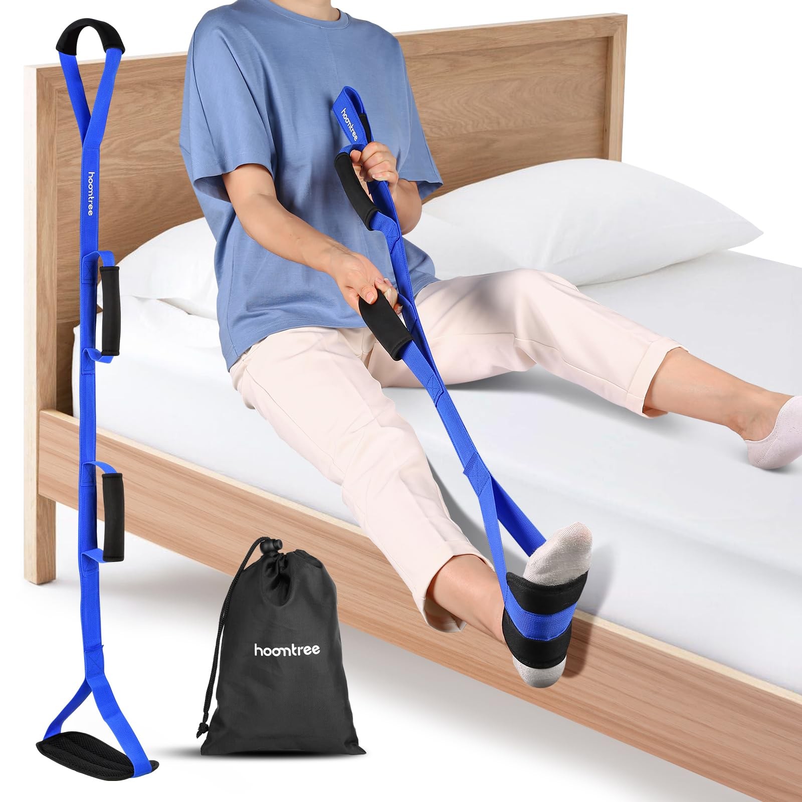 39 Inch Long Leg Lifter Strap With Padded Handgrips And Foot Looprigid Leg Lifte
