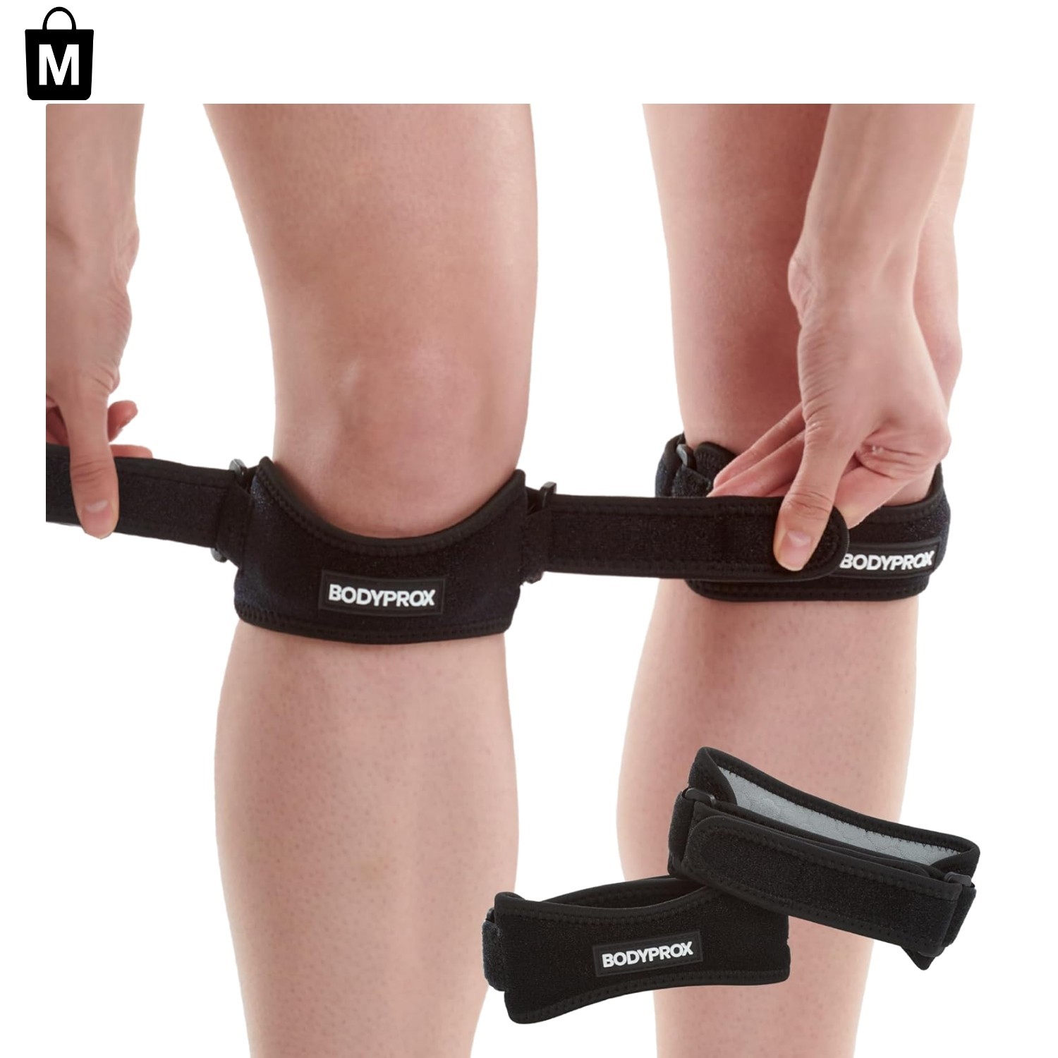 2 Pack Adjustable Knee Strap – Pain Relief & Support for Active Lifestyles