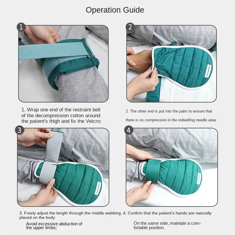 Anti-extubation Restraint Gloves Double Restraint Of Hands And Legs Breathable