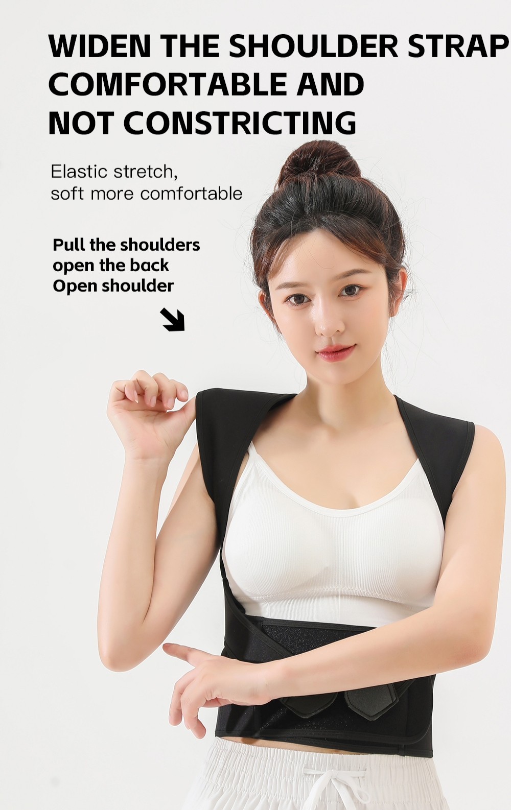 Upper Back Posture Corrector Shoulder Straightener Adjustable Support Belt