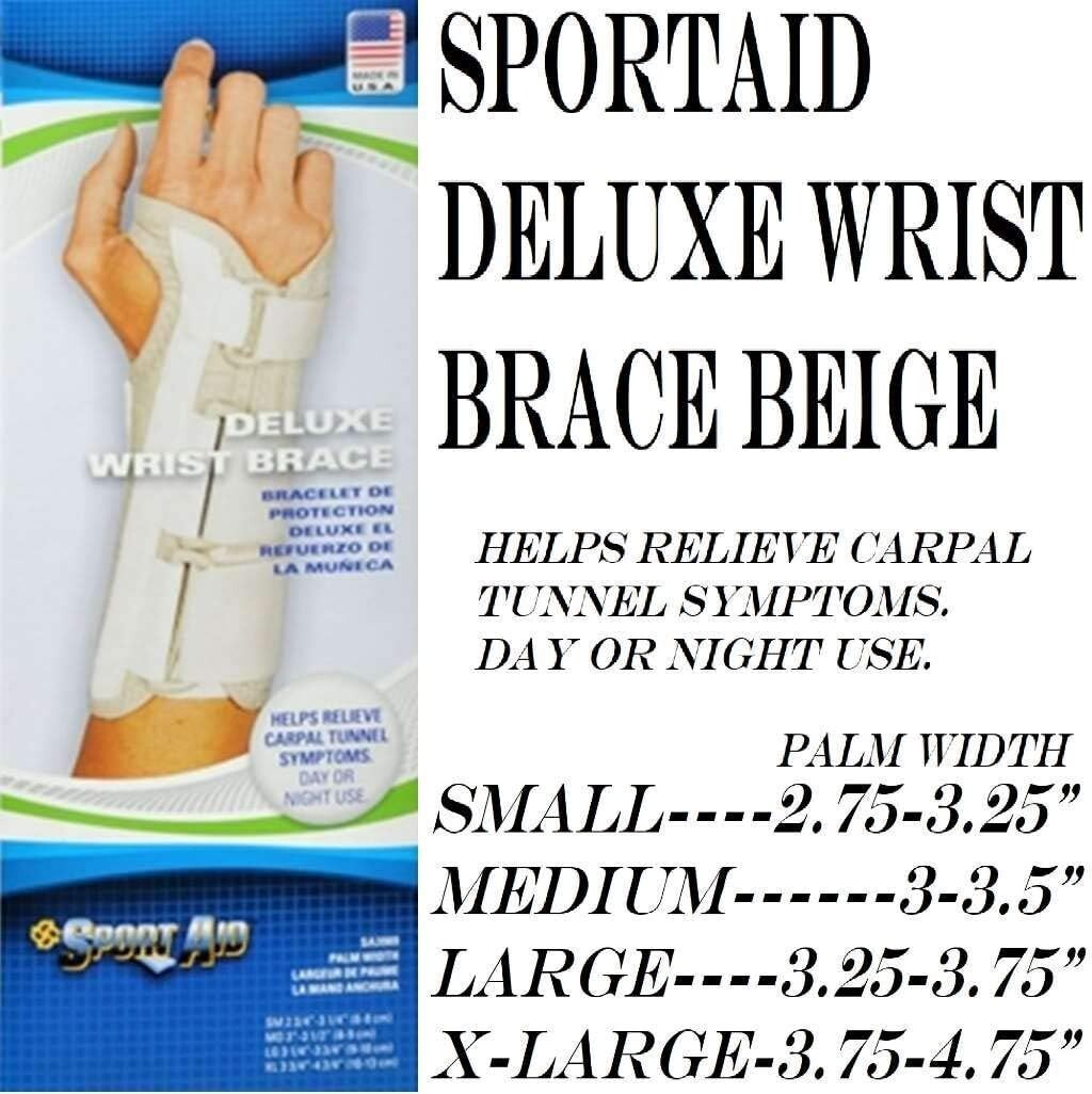 Sport Aid DELUXE Wrist Brace SA3989 SMALL LEFT