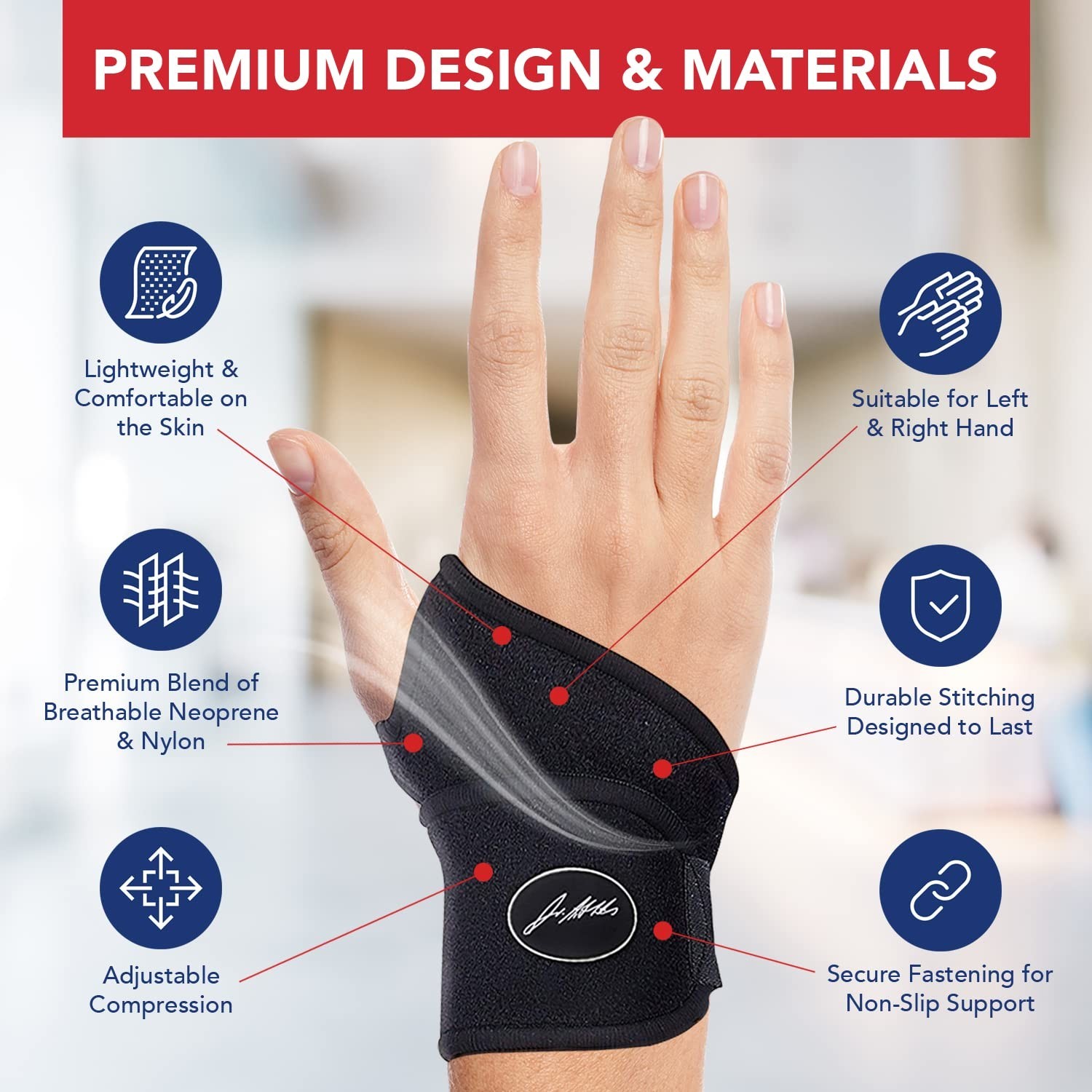 Doctor Developed Wrist Brace, Wrist Wraps for Carpal Tunnel Arthr