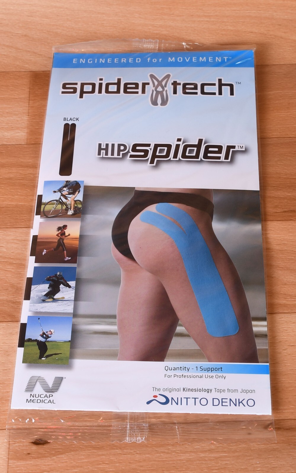 Spider Tech Precut Hip tape-5 Packs