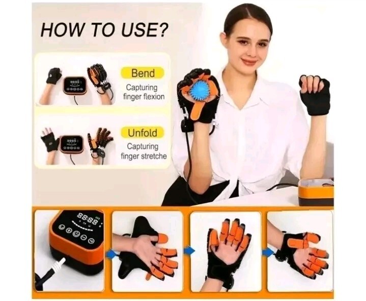 Rehabilitation Robot Gloves Finger Exerciser for Hand Stroke Hemiplegia Patients