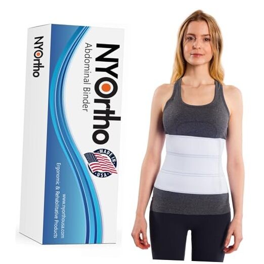 Post Surgery Abdominal Binder (Fits 30-45 Inch (Pack of 1) 3 Panel – 9″ High