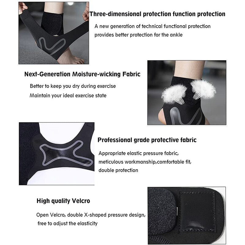 Ankle Support Brace Compression Wrap Plantar Fasciitis Foot Pain Relief Sports