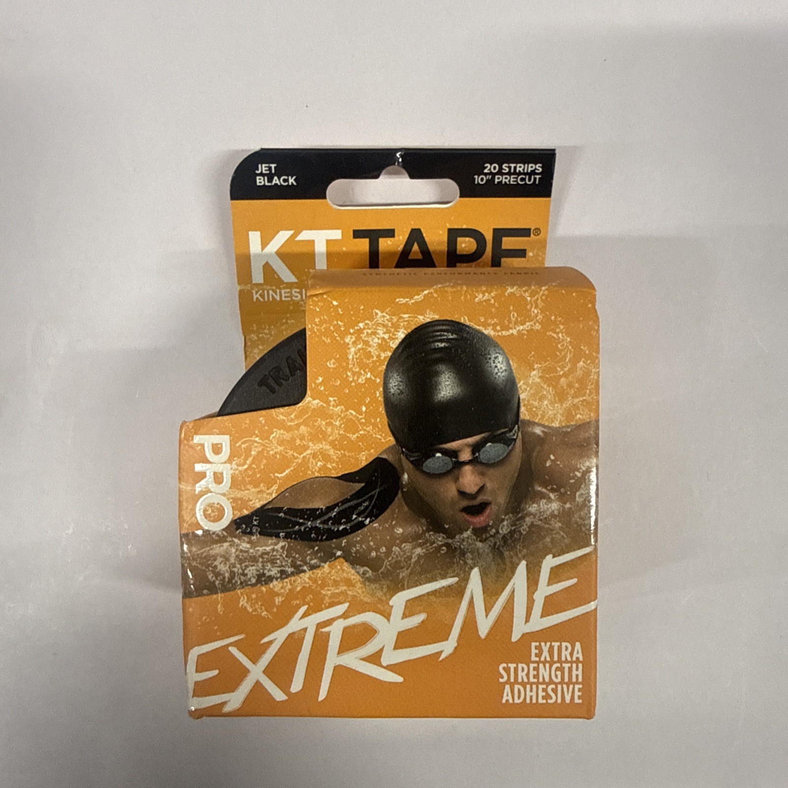 KT Tape Kinesiology Tape Pro Extreme Strips Jet Black 20 EA
