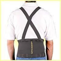 Fla 70-1101SBLK Safe-T-Lift LX Working Back Support, Black, Extra Small