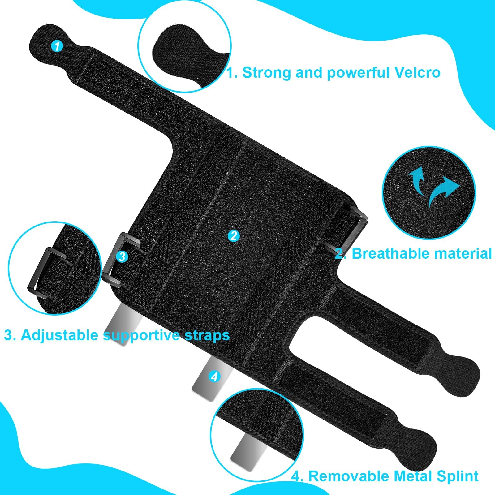 Elbow Brace for Ulnar Nerve Entrapment, Adjustable Cubital Tunnel S/M