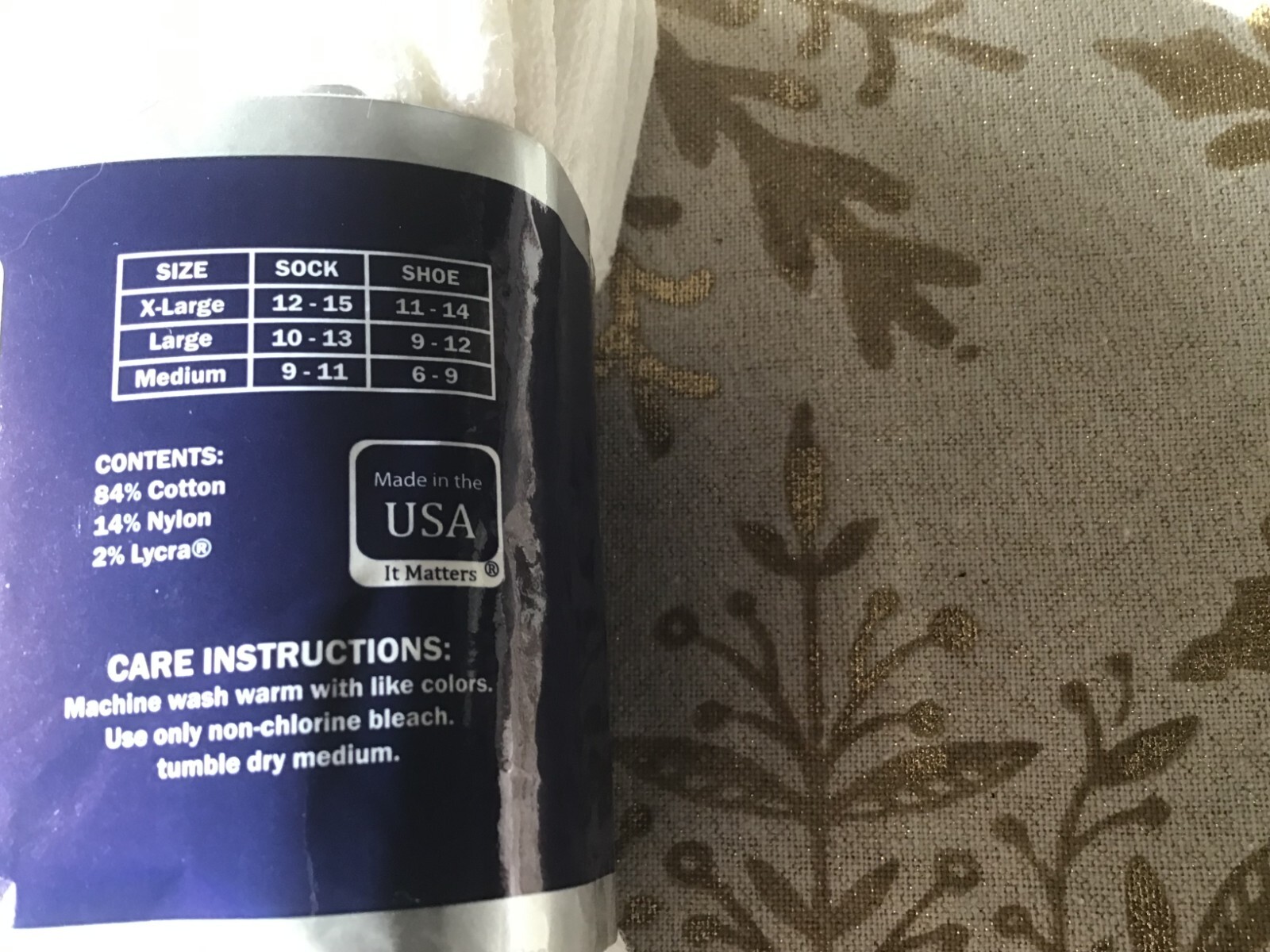 Dia-Medic White Socks 3-Pack – USA Made – Size 9-11 – Ultra Dry Comfort – New