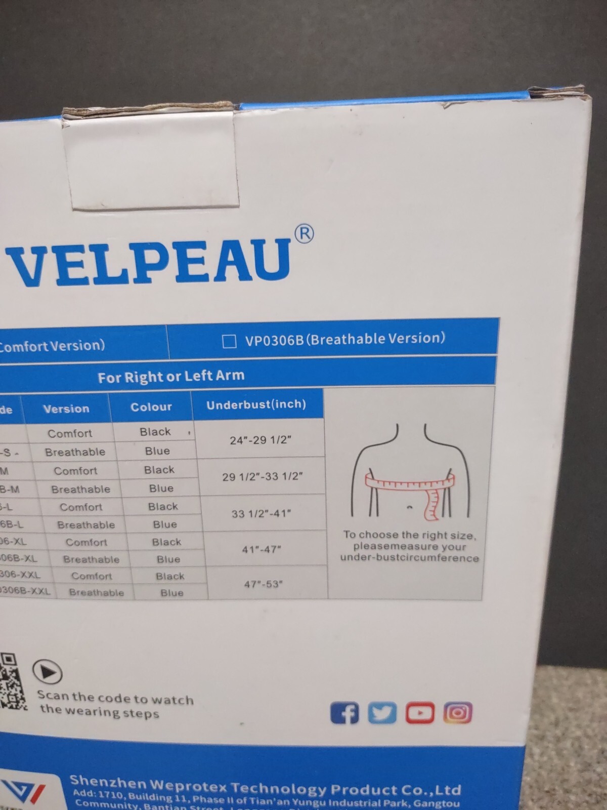 Velpeau Arm Sling (Comfort Version) Size L