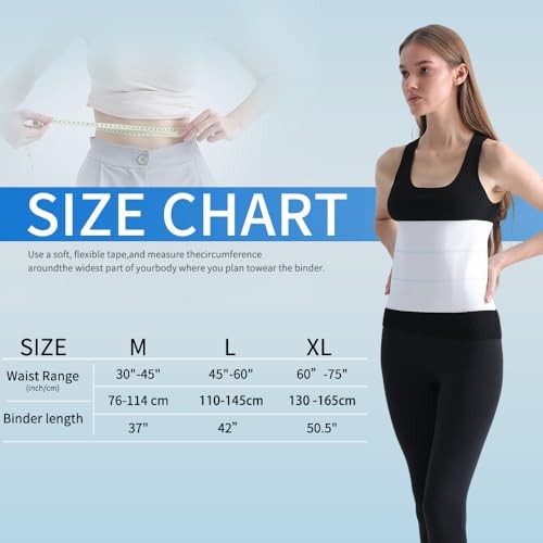 Abdominal Binder for Post Surgery & Postpartum Recovery, Abdomen M / 30″-45″