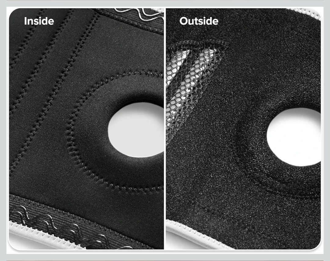 POWERLIX Adjustable Knee Brace Unisex Large Black