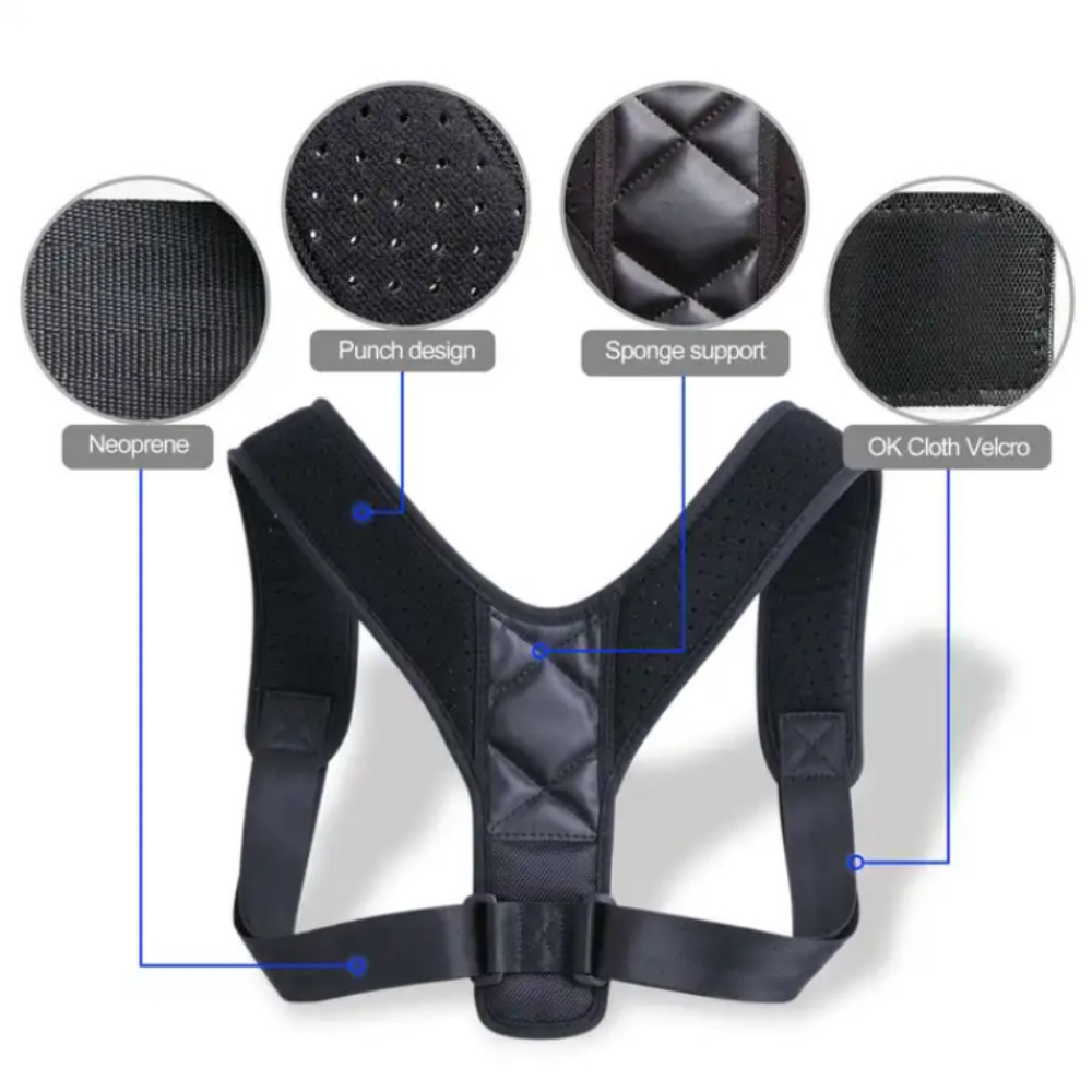 Adjustable Posture Corrector Brace – Back Support, Pain Relief, Comfort Fit