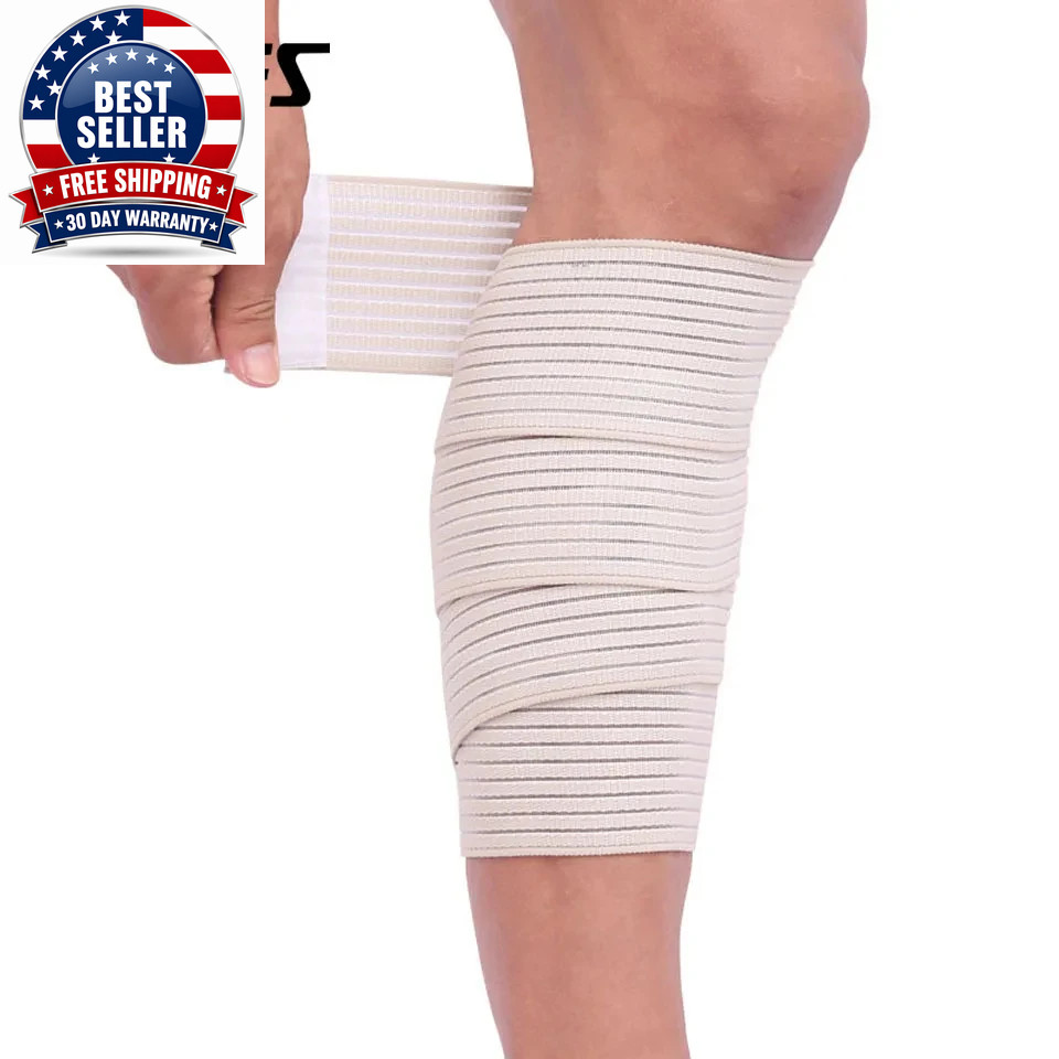 Elastic Compression Bandage Support for Knee, Ankle, Elbow, and Wrist
