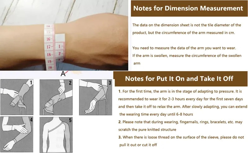 Post Mastectomy Compression Arm Sleeve Elastic Anti Swelling Elbow Palm Support