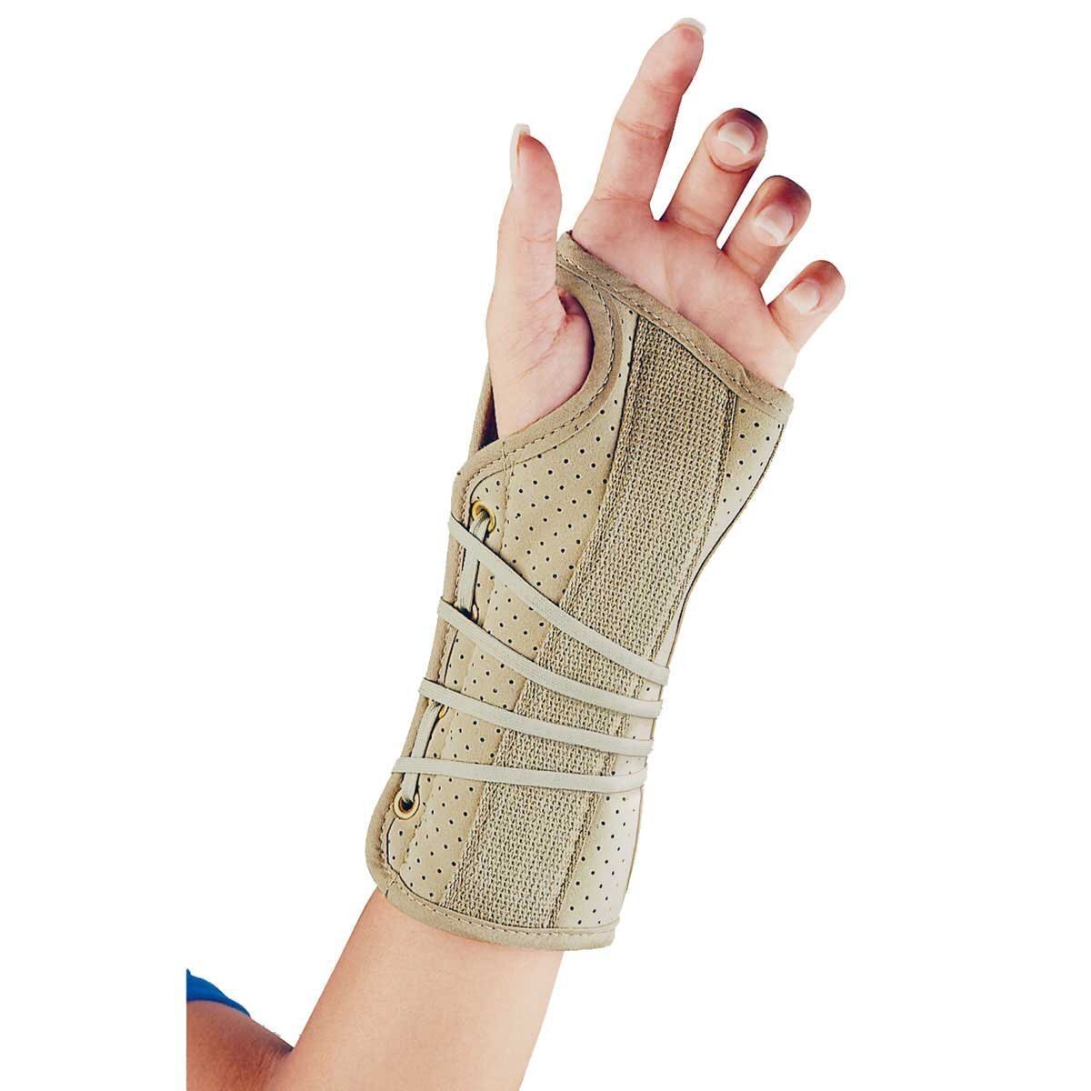 22-150LGBEG Suede Finish Wrist Brace Right
