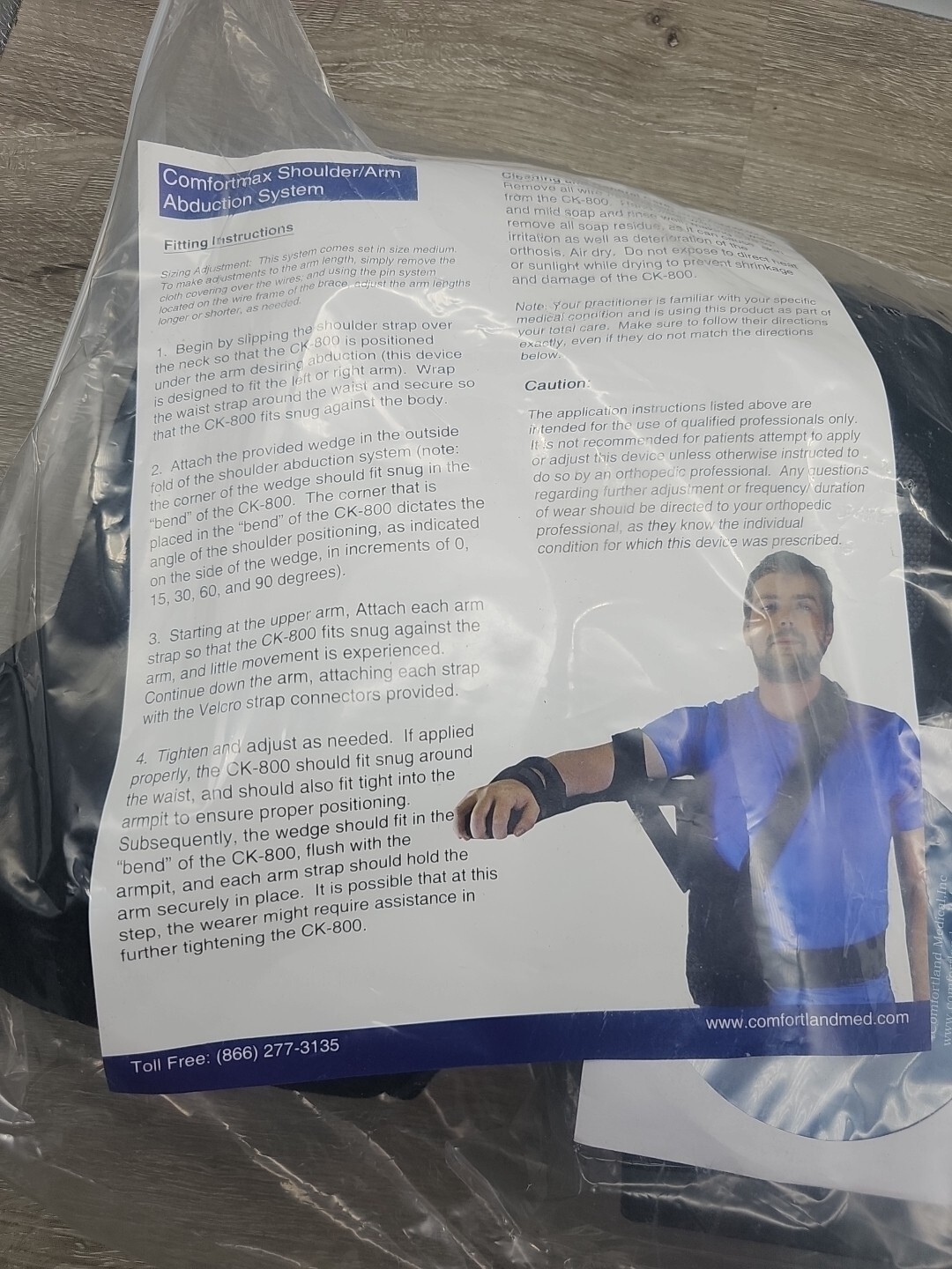 Comfortmax CK-800 Shoulder Arm Abduction System One Size Adjustable New NIP