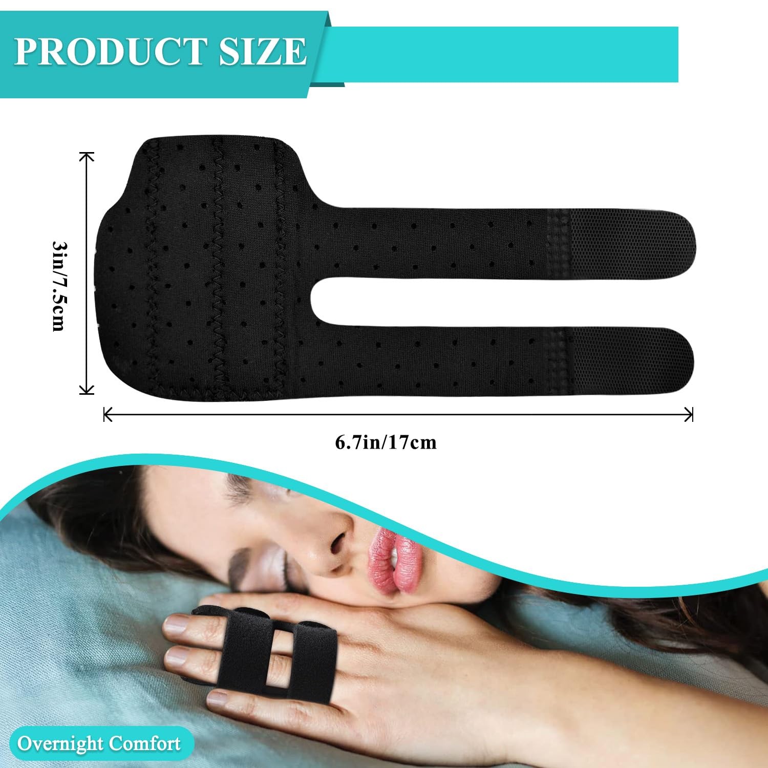 Upgraded Trigger Finger Splint with 2 Metal Support Bars, Adjustable Finger B…