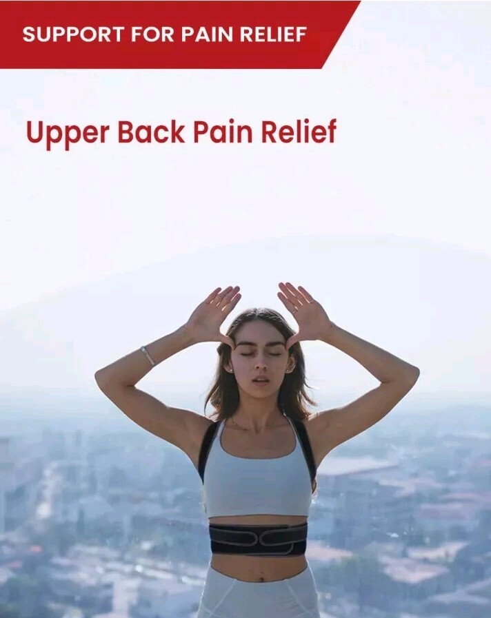 1 pc Large L Posture Corrector Brace Adjustable Lower Upper Back Support Pain
