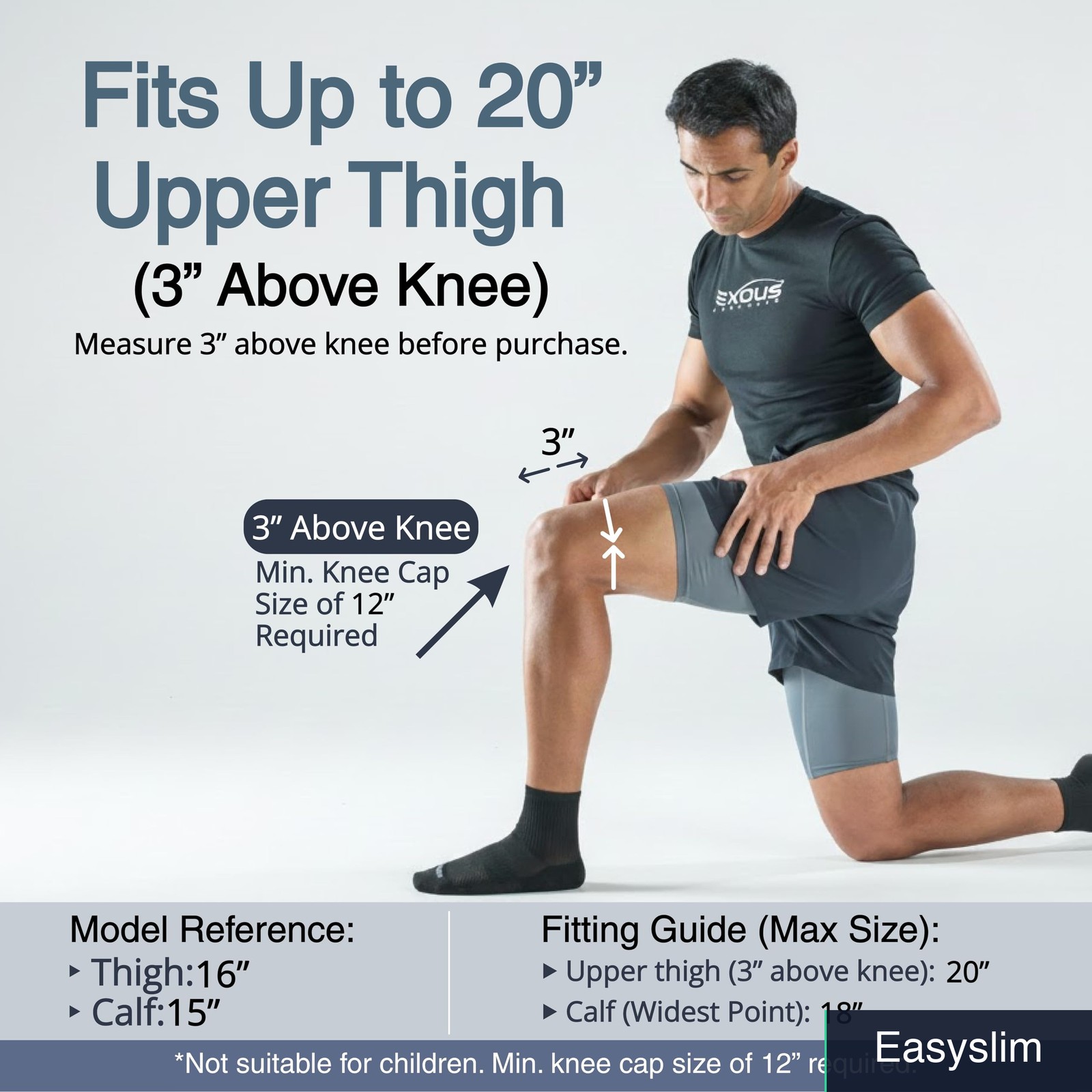 4-Way Adjustable Knee Brace Wraparound Neoprene Stabilizer Support