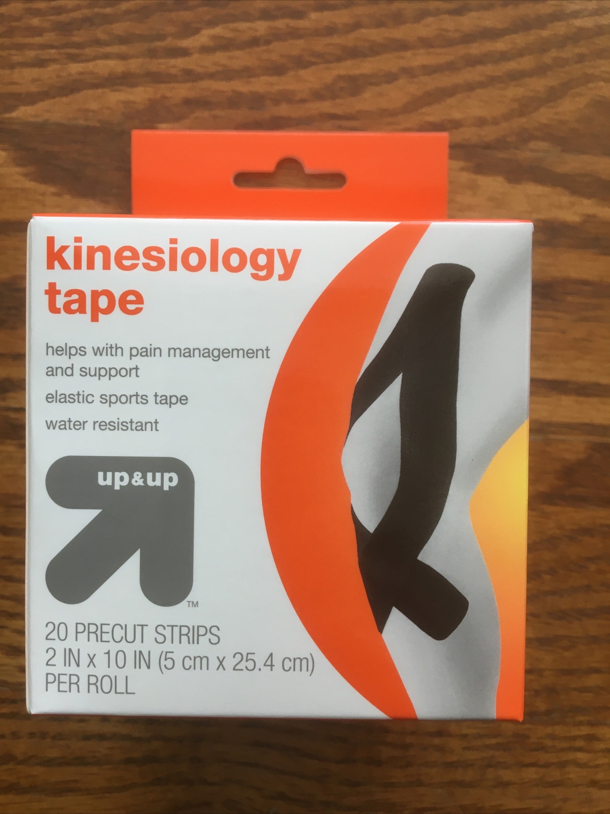 2 Pack – Precut Kinesiology 20 Precut Strips Black – Water Resistant