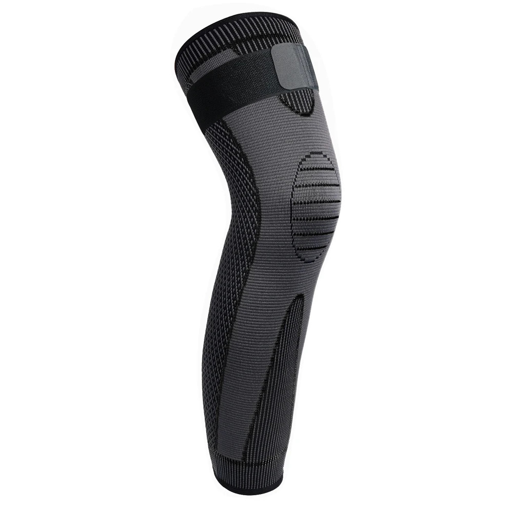 1PC Full Leg Compression Sleeves with Adjustable Straps – Knee & Calf Support fo
