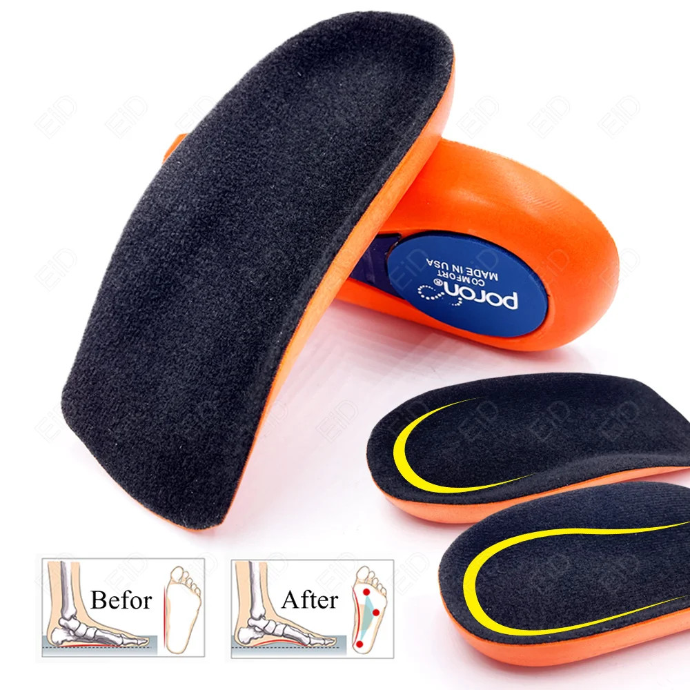 Half Orthopedic Insoles for Men Women Foot Heel Spurs Pain Cushion Foot Massager