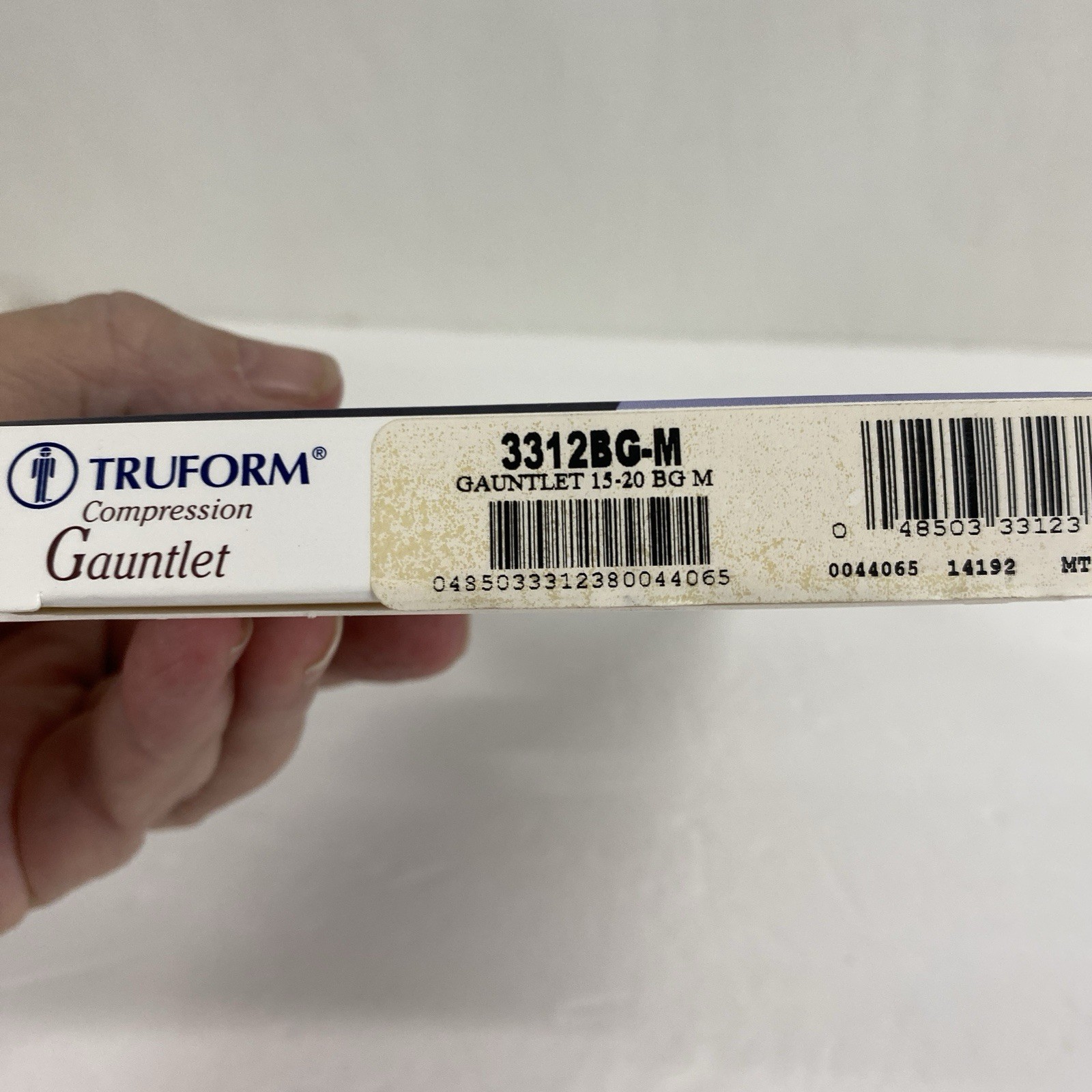 Truform Compression Gauntlet Size Med 15-20mmHg Beige Hand Swelling
