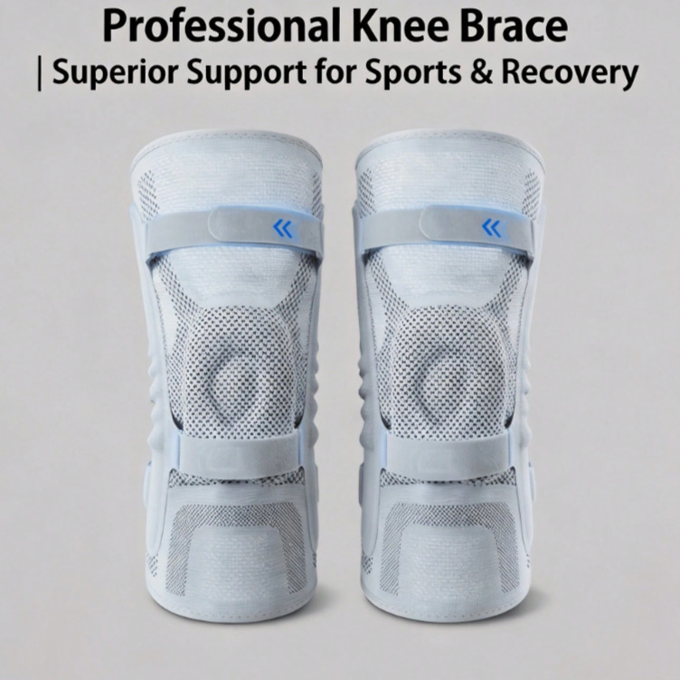 Professional Knee Support Brace Patella Gel Pad Side Springs Joint Pain Relief