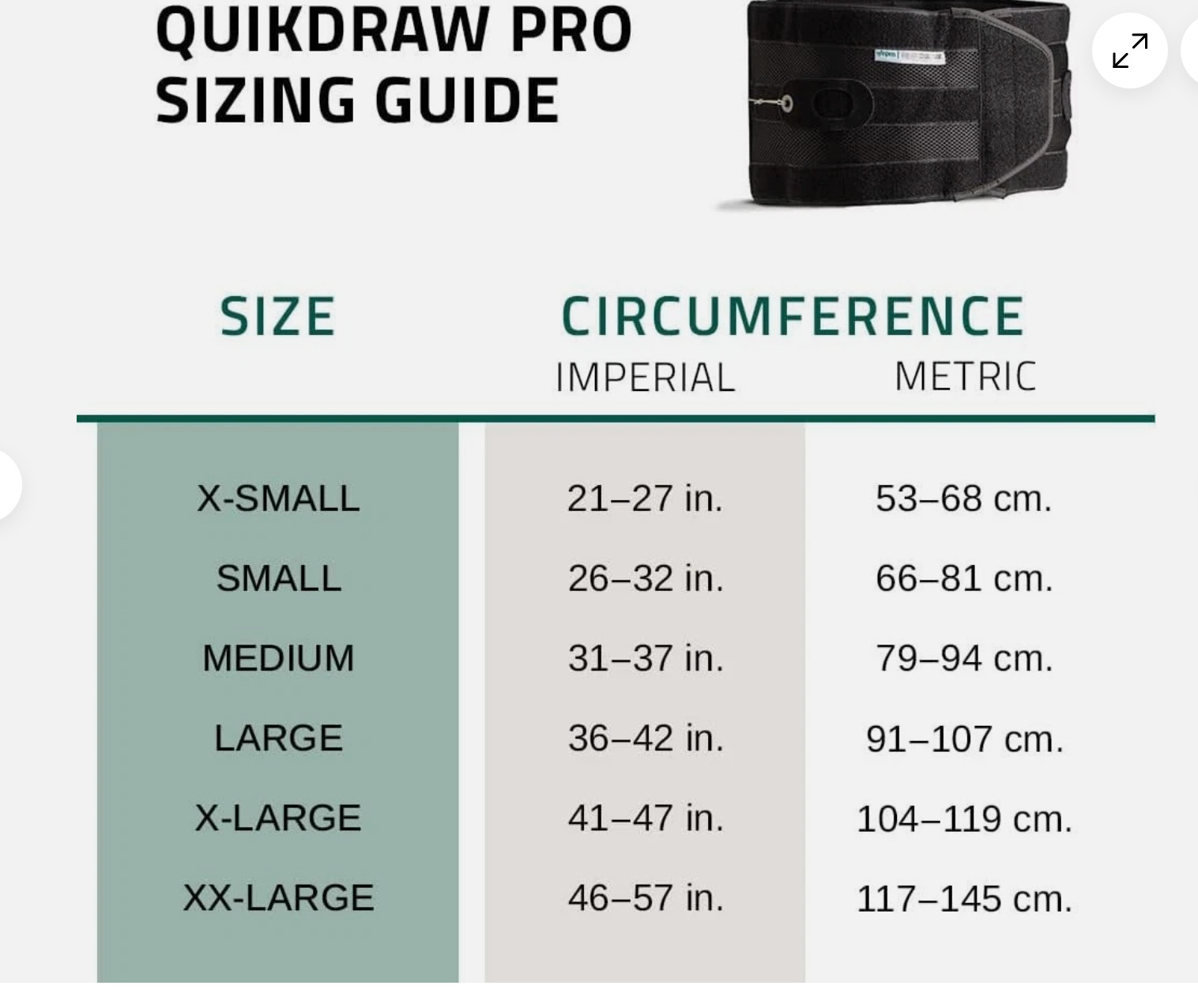 ASPEN QUICKDRAW PRO BACK BRACE (WHITE) WITH PULLEY SYSTEM 993091, XXL