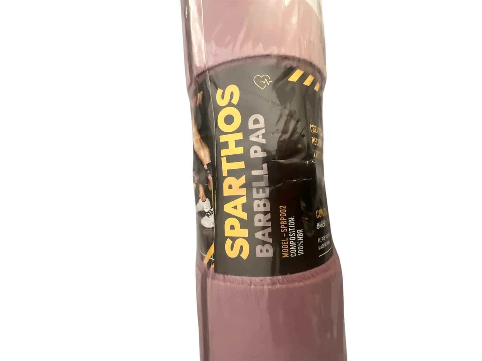 Pink Sparthos Barbell Pad With Straps – Comfort Equals Safety, Lifting Gear, Pad