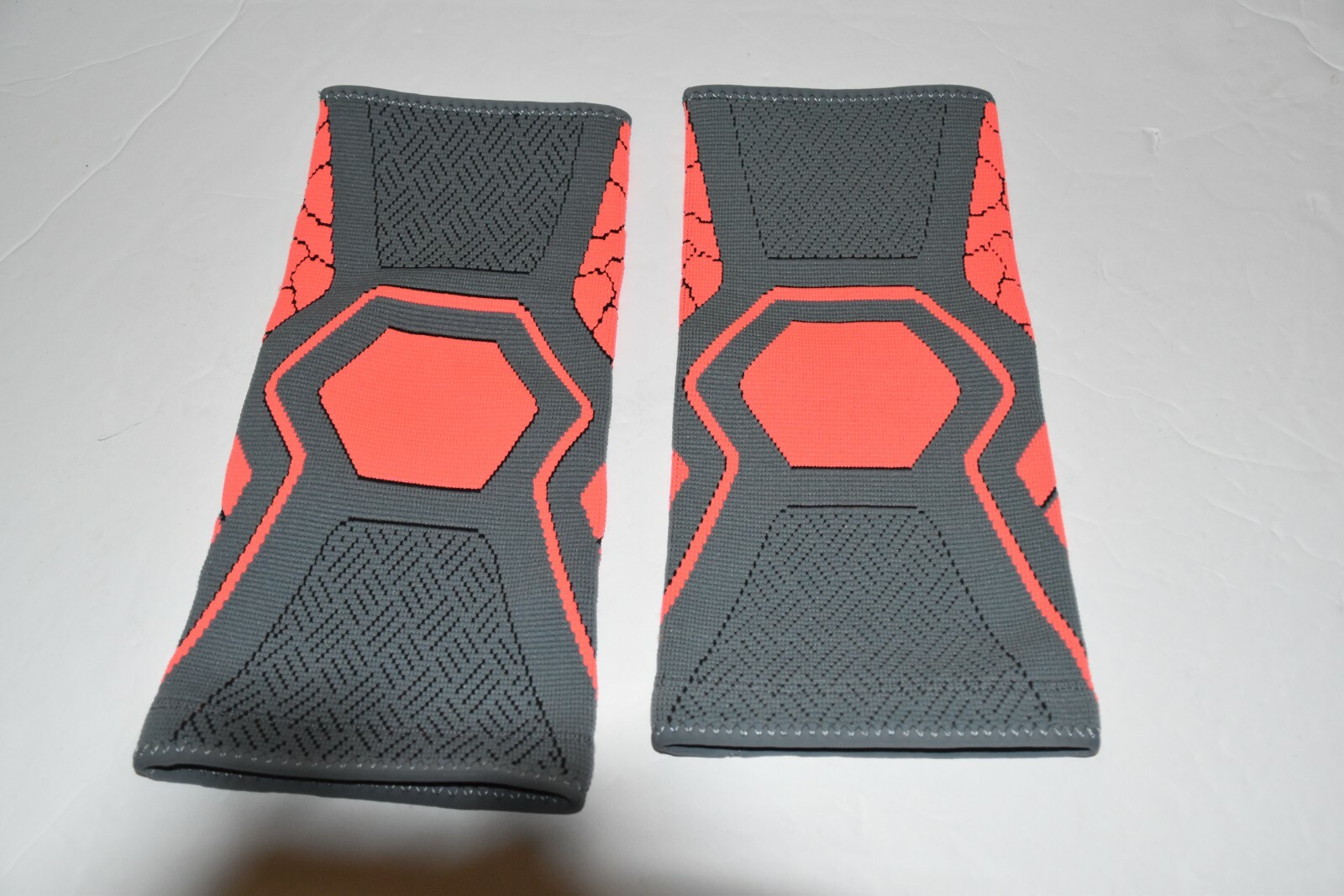 Atercel Compression Knee Sleeve Brace Gray Orange Small 2 Pack Arthritis New