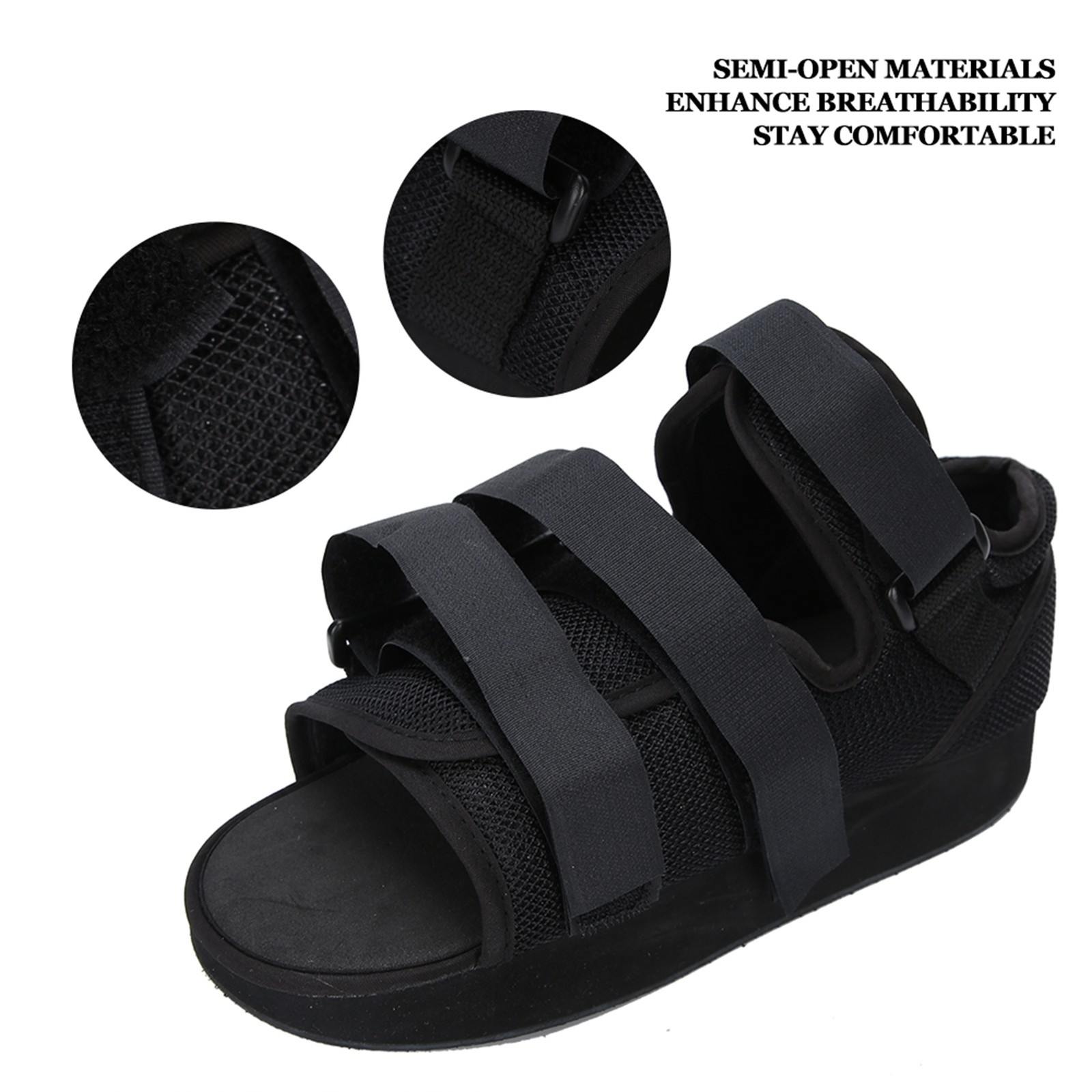 Breathable Flat Shoe Lightweight Toe Walking Boot Shoe Foot Protection Boot (L)