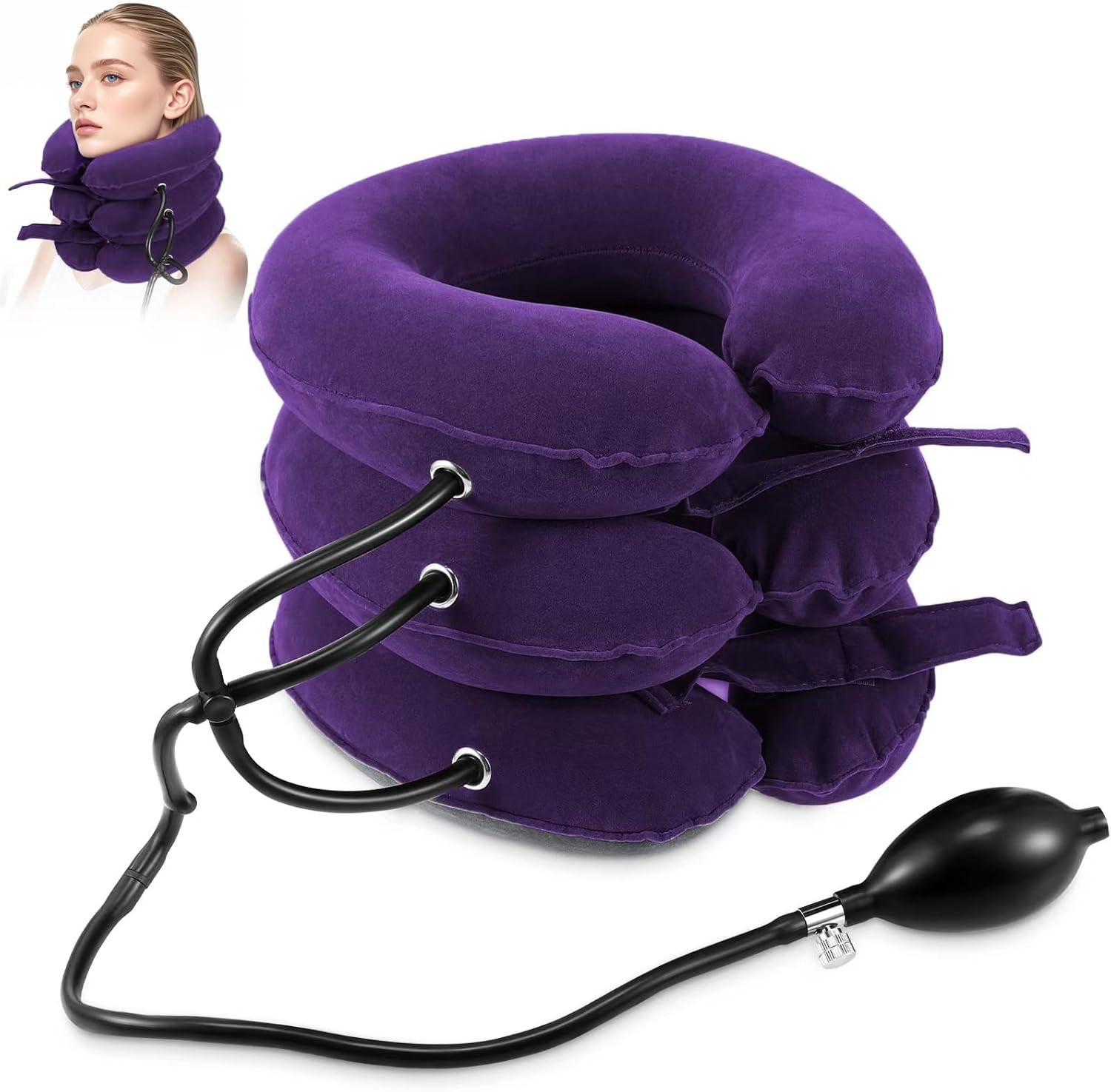Neck Stretcher, Neck Traction Device for Instant Neck Pain Relief | Adjustable I