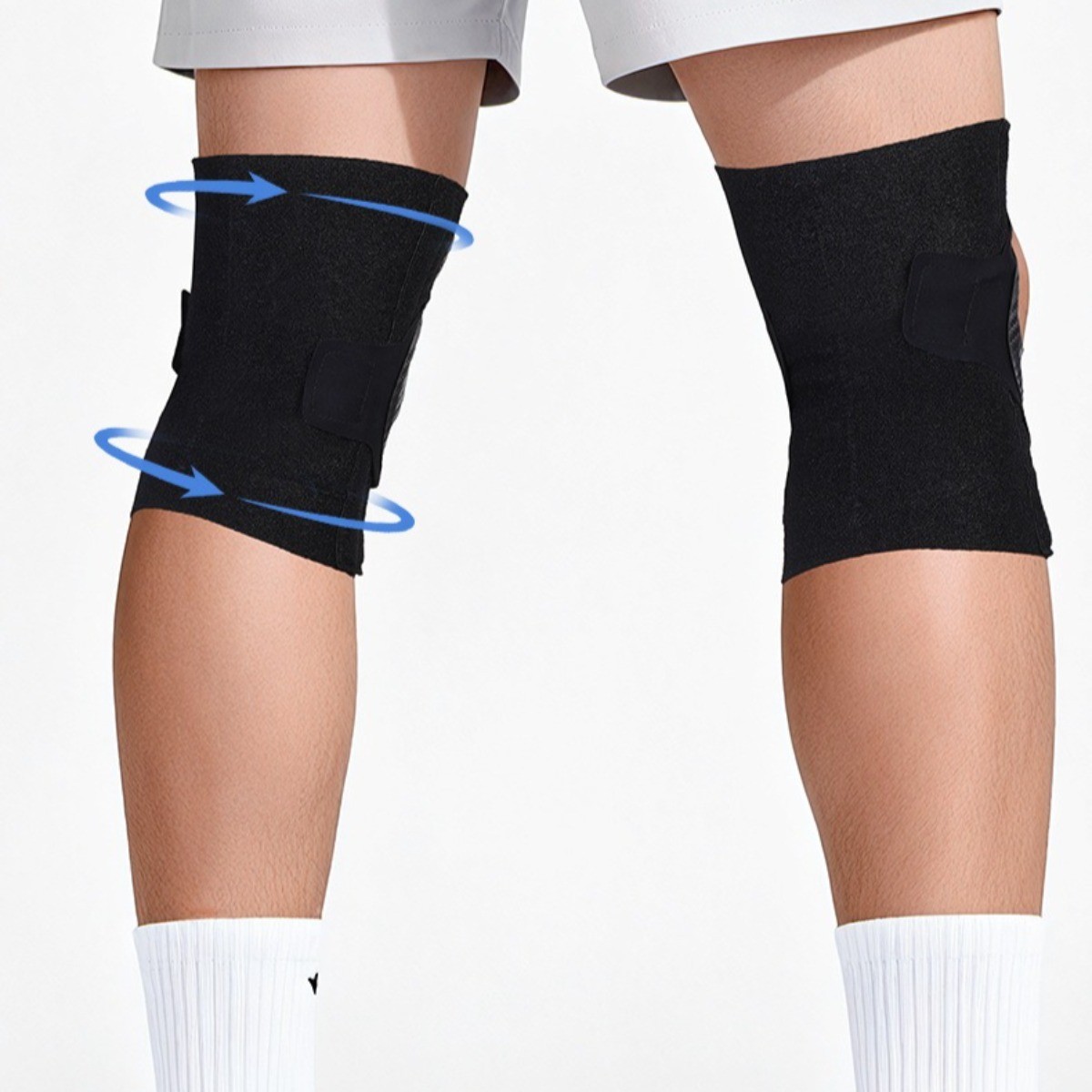 Adjustable Knee Brace Spring Patella Support for Badminton Gym Sport