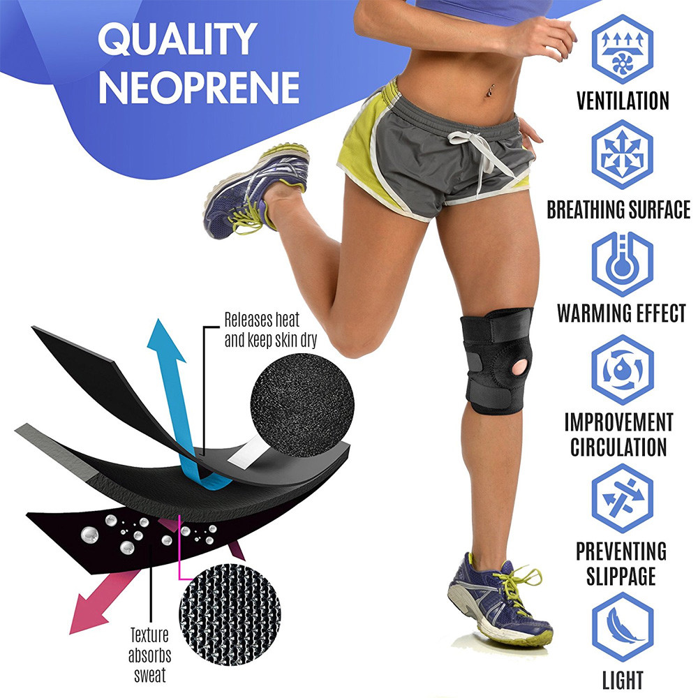 Knee Support Patella Stabilizer Strap Band Tendon Brace Joint Pain Sport Gym