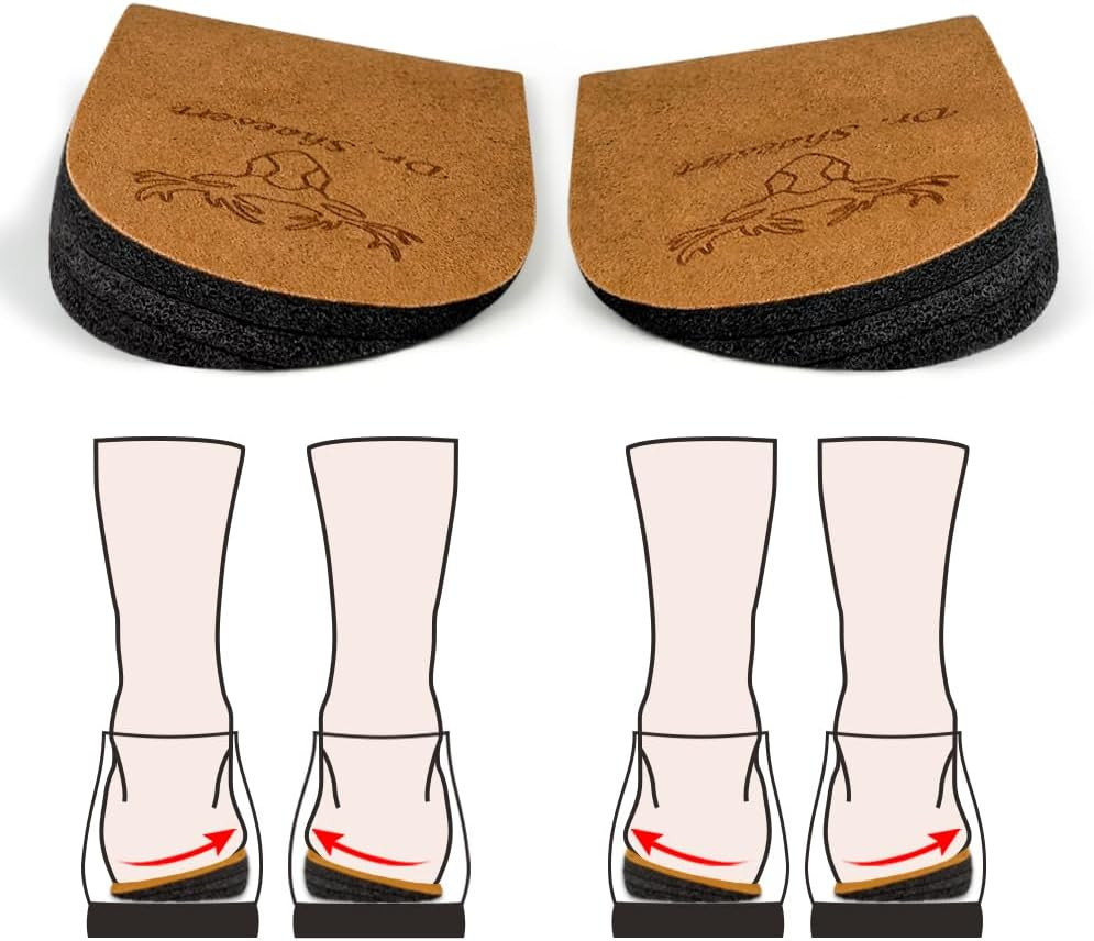 3 Layer Orthopedic Heel Wedge Insert for Bow Leg & Foot Alignment Women’S 8.5-13