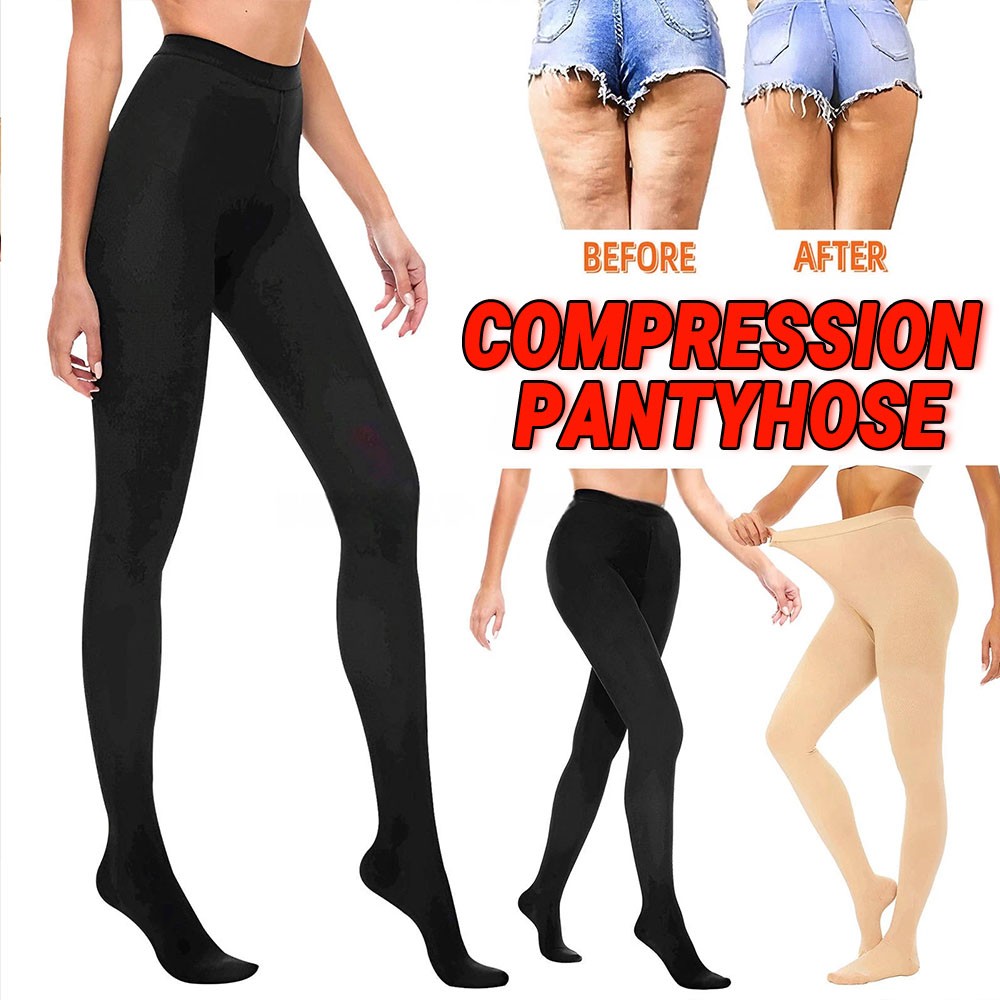 Compression Pantyhose Graduated Tights Prevent Varicose Veins & Swelling US