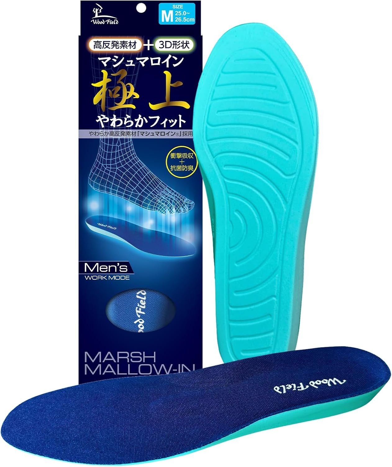 Marshmallow Shock-Absorbing Insoles – Ultra-Firm, 3D Arch Support, Soft and